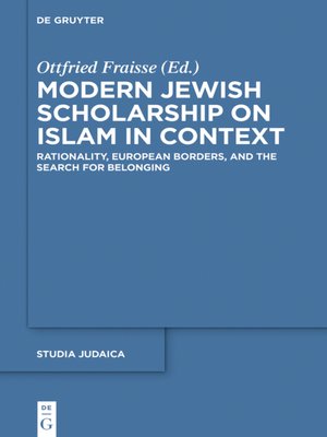 cover image of Modern Jewish Scholarship on Islam in Context